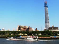 スカイツリーを水上から 観光船が運航実験 日本経済新聞
