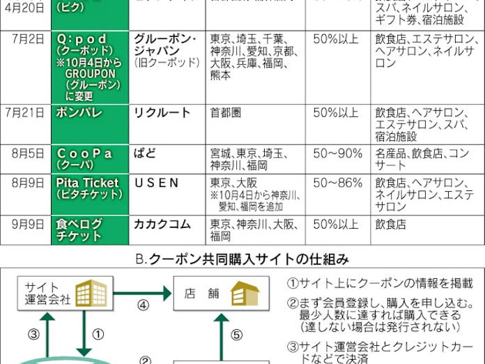 クーポン共同購入 専用サイト続々 日本経済新聞 クーポン共同購入 専用サイト続々 日本経済新聞