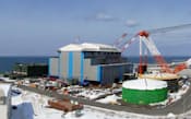 建設を休止しているJパワーの大間原子力発電所（青森県大間町）