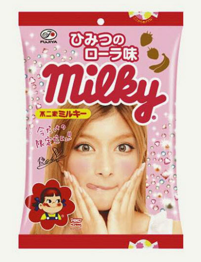 不二家 ミルキー パッケージにローラさん 日本経済新聞