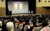 「食物アレルギー研究会」には、前年を大きく上回る400人超の医療関係者などが参加した（1月下旬、東京都品川区）