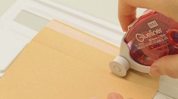 封筒のり付け簡単に マックス 日本経済新聞