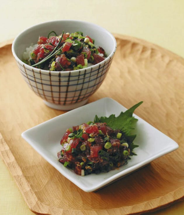 カツオのなめろう Nikkei Style カツオのなめろう Nikkei Style