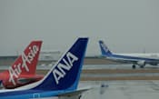ANAはエアアジアとLCC運営ですれ違いが（中部空港）