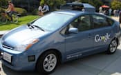 グーグルが報道陣に公開した自動運転車（昨年9月、米カリフォルニア州）