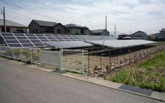 グッドライフが施工した農地転用の太陽光発電施設（諏訪市）