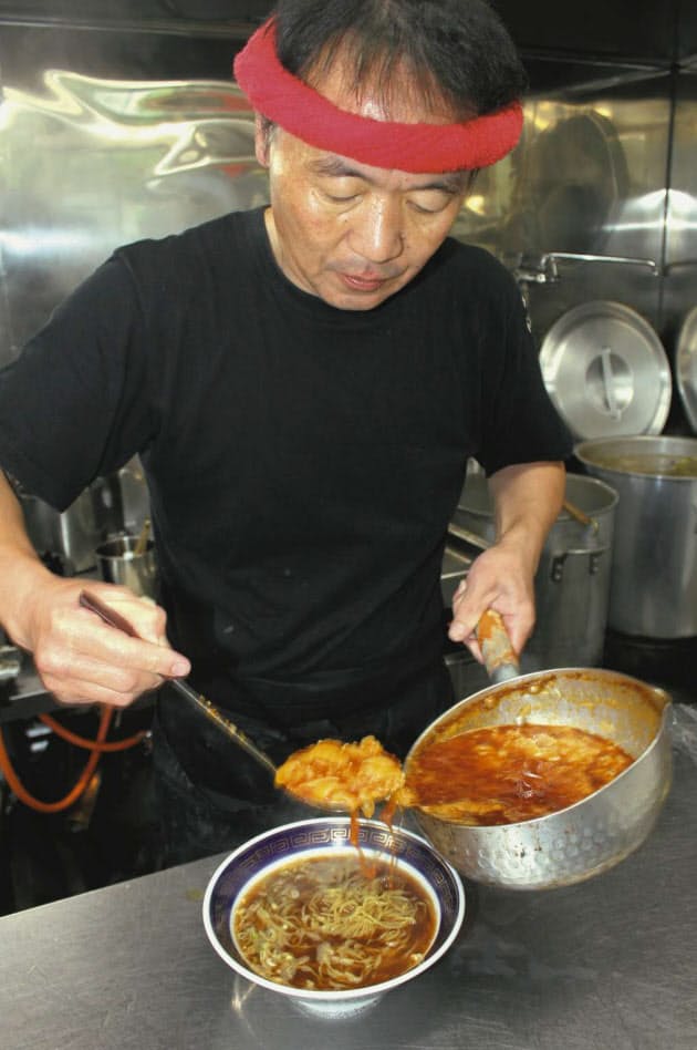 勝浦タンタンメン 辛み走る一口 Nikkei Style 勝浦タンタンメン 辛み走る一口 Nikkei Style