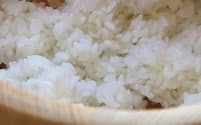 おいしいお米の炊き方講座で炊きあがったご飯=写真　五十嵐鉱太郎