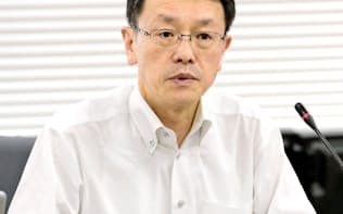 13日の地震調査委員会で余震評価方法の見直しについて語った平田委員長
