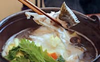 「相撲茶屋大塚」のアラ鍋

