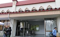 保育園を地ビール工場に改修した（4日、野沢温泉村）
