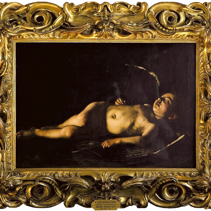 絵画を彩る額縁 6 カラヴァッジョ 眠るキューピッド 日本経済新聞 絵画を彩る額縁 6 カラヴァッジョ 眠るキューピッド 日本経済新聞