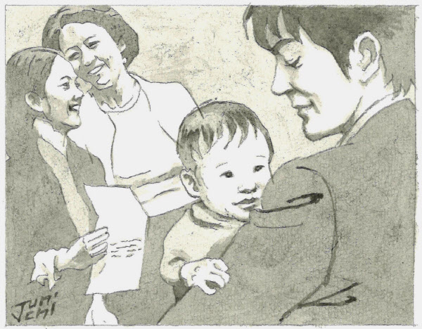 家族の変化を多様化として理解するのは容易だが実際に進行する事態は複雑だ=イラスト・よしおか じゅんいち