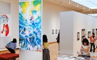 「萩尾望都SF原画展」では「11人いる！」など約400点のカラーイラストや生原稿が並ぶ（甲府市の山梨県立美術館）
