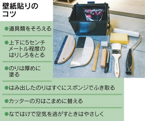 壁紙貼って華やぐ部屋に 不器用でもできるdiyのコツ 日本経済新聞