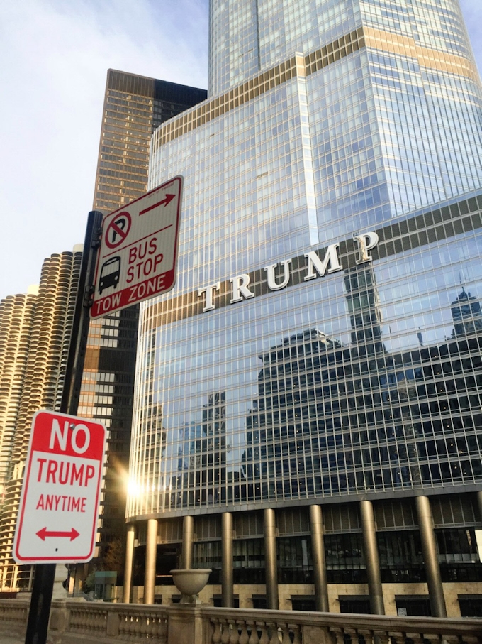トランプお断り 皮肉るアート出現 全米4都市に 日本経済新聞