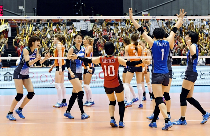 バレー日本女子 オランダ破り3位 五輪最終予選 日本経済新聞