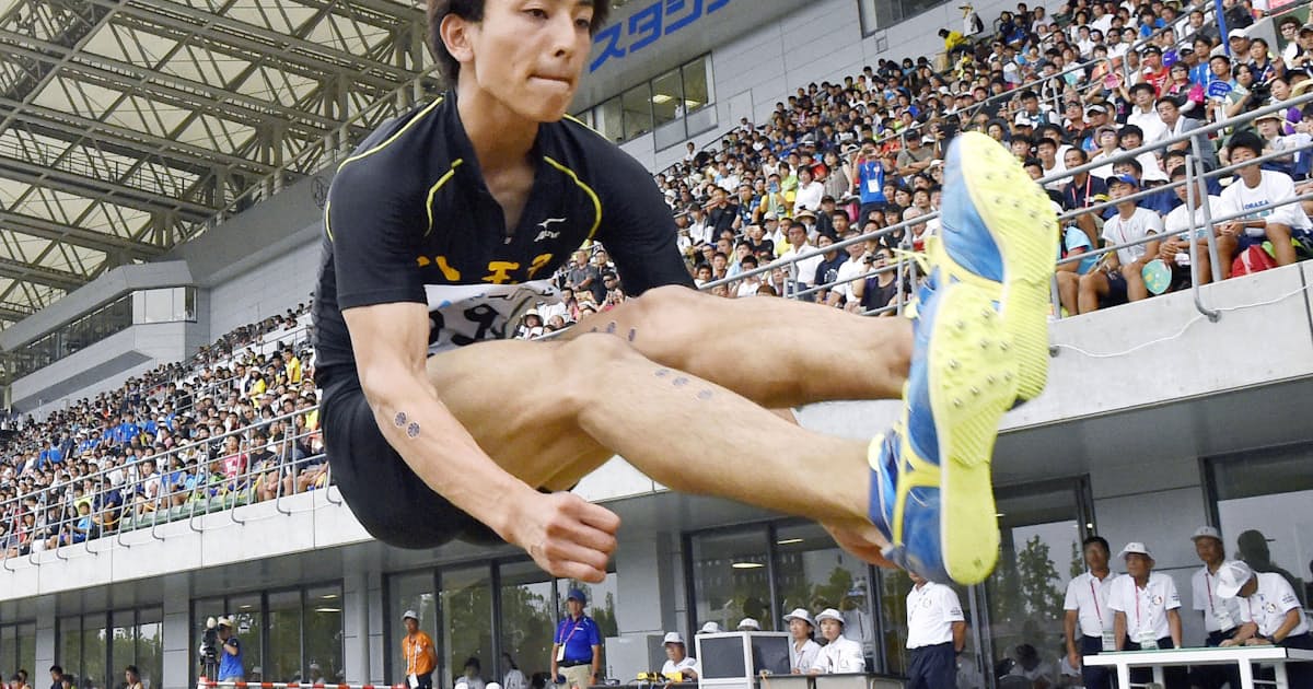 男子走り幅跳び 橋岡が優勝 全国高校総体第4日 日本経済新聞 男子走り幅跳び 橋岡が優勝 全国高校総体第4日 日本経済新聞