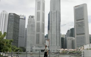 シンガポールの金融街