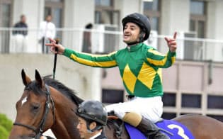 日本ダービー2着の悔しさを晴らした(10月23日、京都競馬場) 日本ダービー2着の悔しさを晴らした(10月23日、京都競馬場)