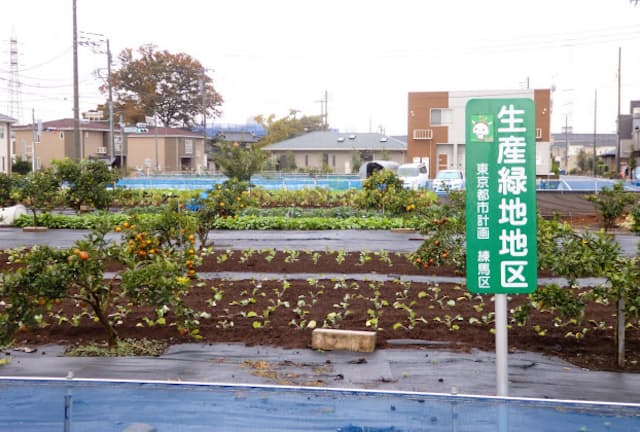 特別養護老人ホームの設置が計画されている生産緑地（東京・練馬）