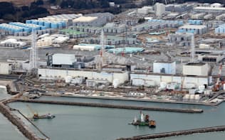 廃炉作業が続く東京電力福島第1原子力発電所