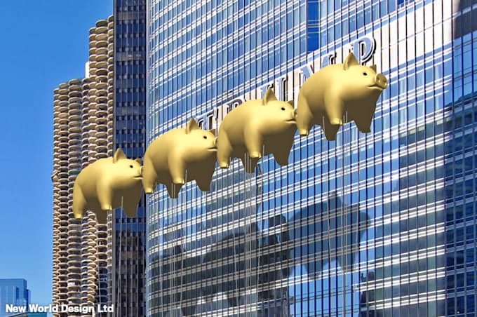 豚の巨大風船 トランプ を隠す シカゴで来夏にも 日本経済新聞