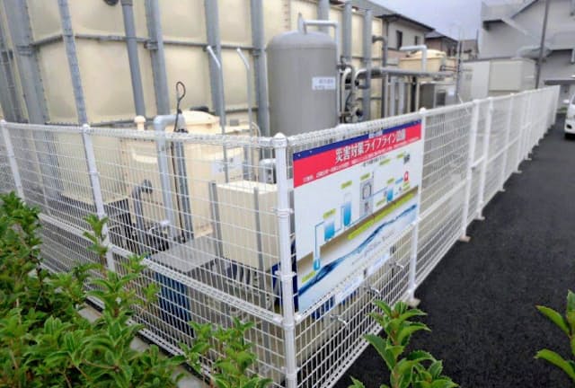 災害時には近隣住民に地下水を提供する（熊本市の武蔵ケ丘病院が設置した井戸）