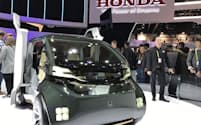 ホンダはライドシェアでの利用を想定した電気自動車のコンセプト車を出展した（5日、米ラスベガス）