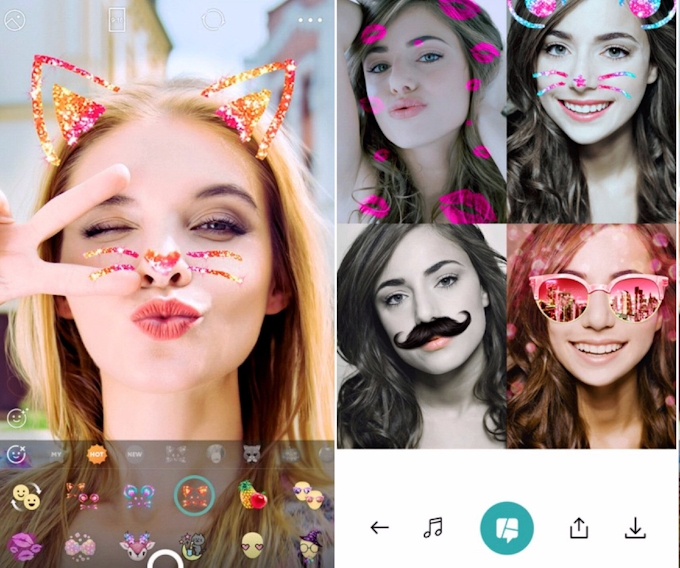 Lineの自撮りアプリ Arでかわいく 日本経済新聞
