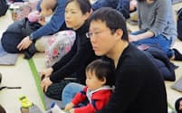 「保育園増やし隊@武蔵野」が2月5日に開いた交流会。希望の保育所に入れなかった保護者が多数集まった