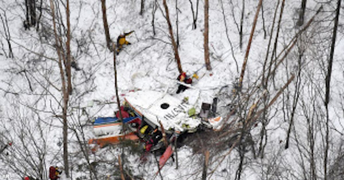 長野県の防災ヘリ墜落 3人死亡 救助訓練中に 日本経済新聞