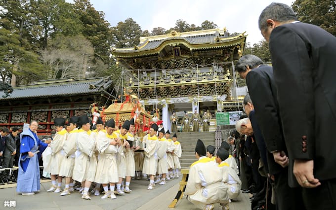 日光東照宮の国宝 陽明門 4年ぶりに公開 極彩色再び 日本経済新聞