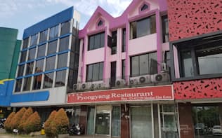 ジャカルタで閉店した北朝鮮運 営のレストラン（3月21日、ジャカルタ北部）
