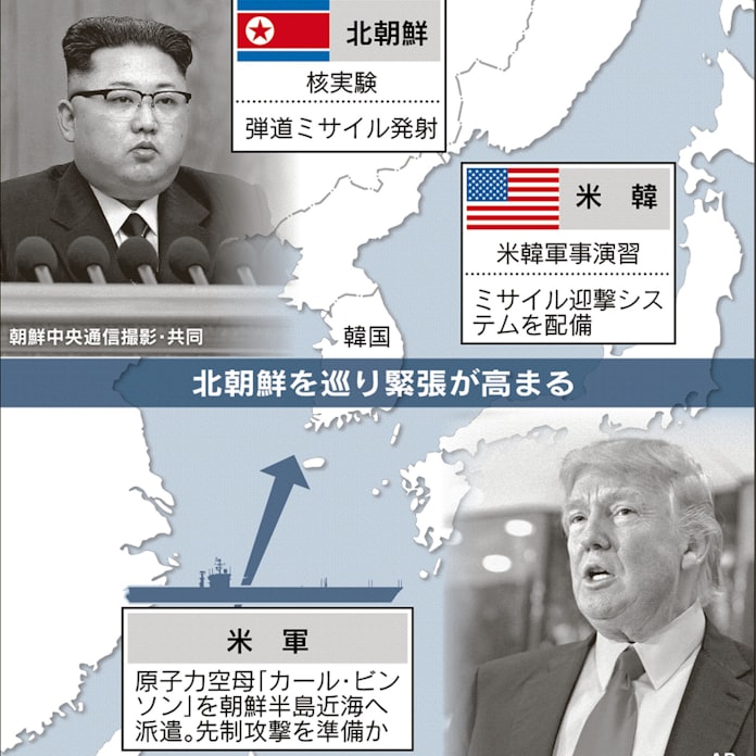 米朝 威嚇の応酬 大規模爆弾 核実験強行姿勢 日本経済新聞