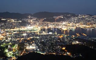 稲佐山から見た長崎市の夜景