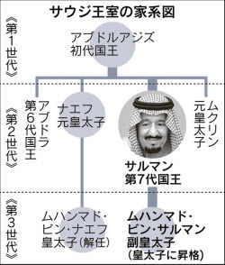 サウジ 新皇太子に権力集中 副皇太子から昇格 日本経済新聞