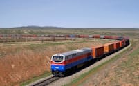 カザフスタン鉄道が運行する貨物車両