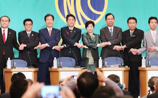 8日の日本記者クラブ主催の党首討論会でも首相と小池氏は内部留保課税をめぐって議論した