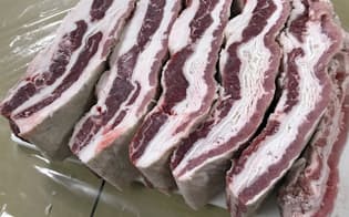 米国産の冷凍牛肉は8月と比べると大幅増加した