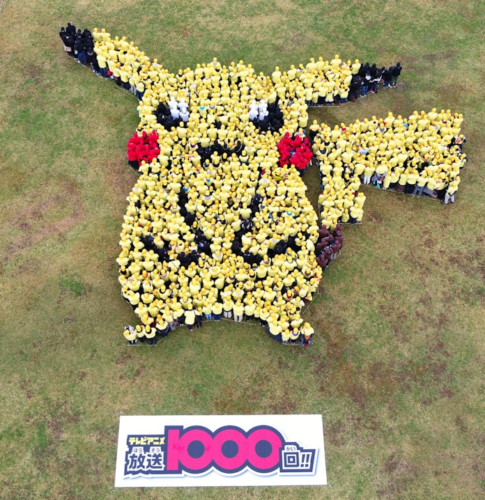 人文字で巨大ピカチュウ 佐賀 吉野ケ里 1000人参加 日本経済新聞 人文字で巨大ピカチュウ 佐賀 吉野ケ里 1000人参加 日本経済新聞