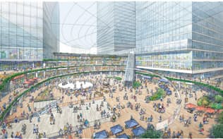 品川駅西口エリアは大規模な再開発が計画されている（イメージ）