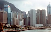 香港のオフィス街（セントラル地区）