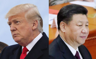中国の習近平国家主席(右)とトランプ米大統領=AP 中国の習近平国家主席(右)とトランプ米大統領=AP