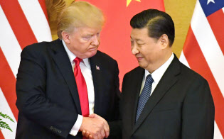 米中の貿易協議が続いている=共同 米中の貿易協議が続いている=共同
