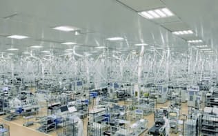 東エレクの宮城工場は半導体製造装置の生産で活況が続く（黒川郡大和町）