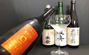 海外から高い評価を受ける日本酒が増えている（2018年IWC日本酒部門でゴールド賞を受けた酒の一部）