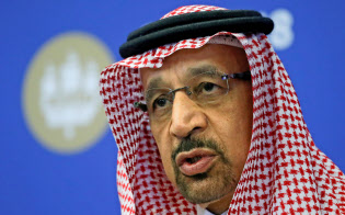 サウジのファリハ・エネルギー産業鉱物資源相は協調減産を緩和する可能性を示唆する=ロイター サウジのファリハ・エネルギー産業鉱物資源相は協調減産を緩和する可能性を示唆する=ロイター