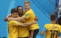 ベルギーは今大会で最も「サッカーをつくる」ことのできるチームだった=沢井慎也撮影