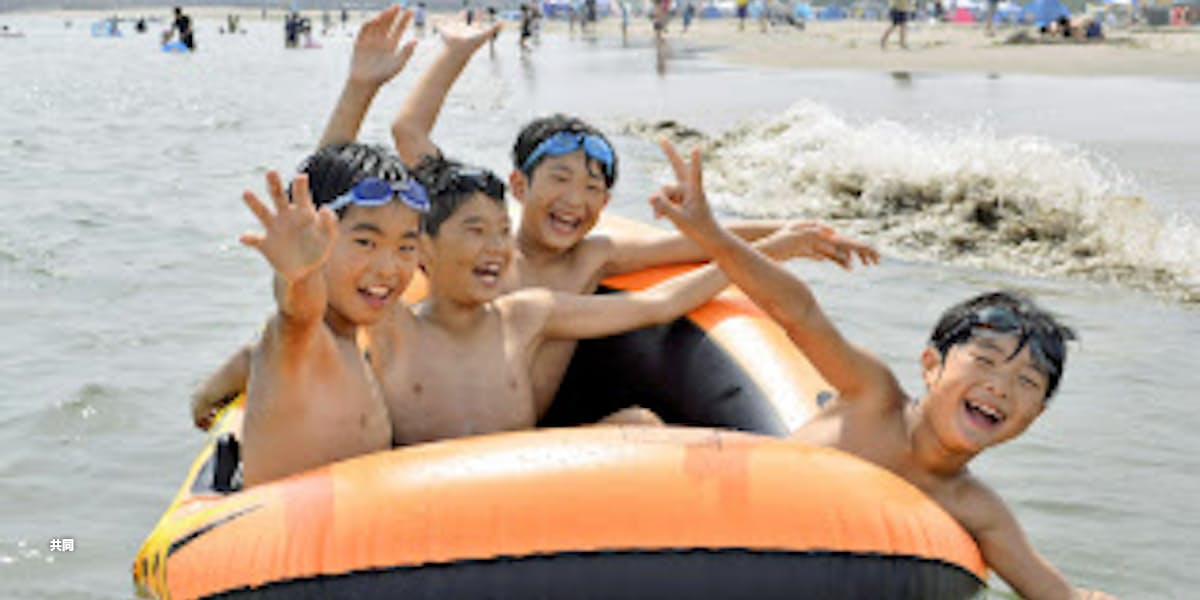 福島 宮城8年ぶり海開き 震災津波被害の復旧完了 日本経済新聞